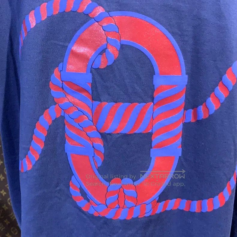 Hermes Hermes Navy T-shirt Size XXS / US 00 / IT 34 - 5 Thumbnail