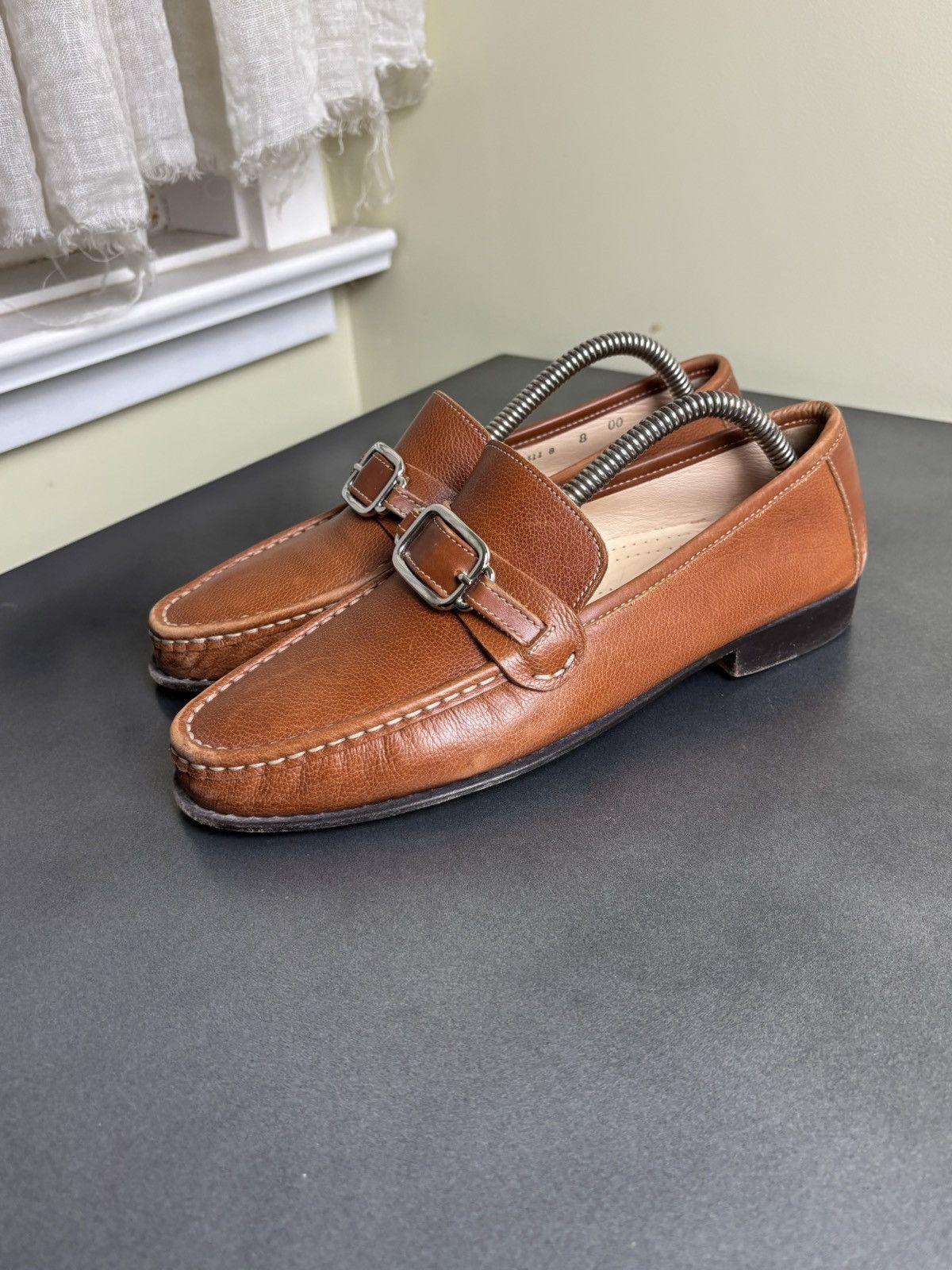 Cole Haan × Leather × Vintage Vintage Horsebit Loafers Brown Leather Penny Loafer Slip On Size US 8 / IT 38 - 14 Thumbnail