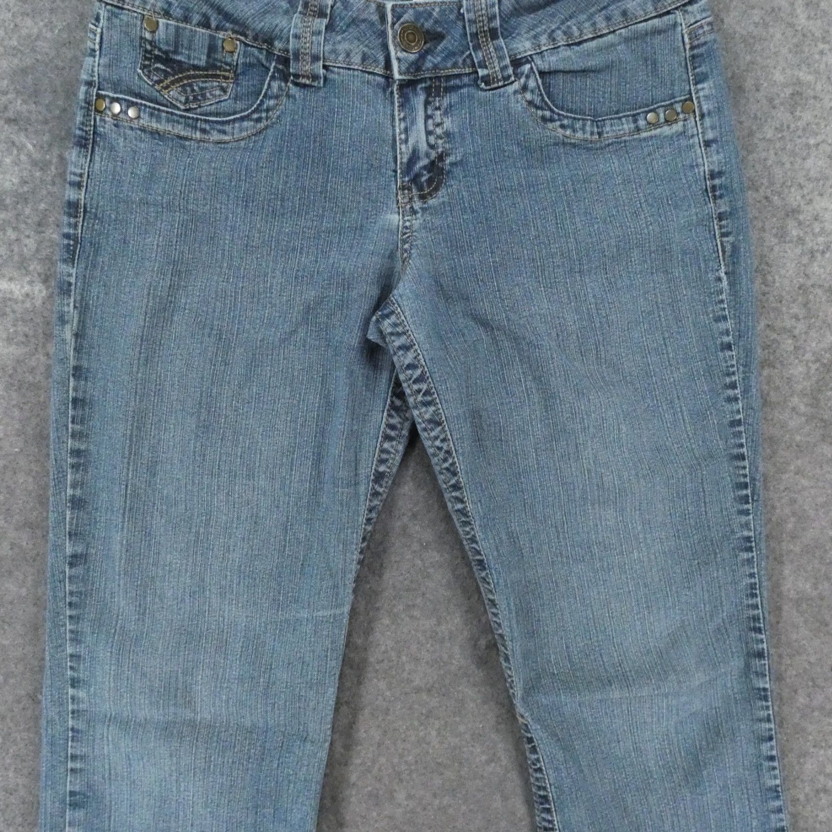 Vintage HYDRAULIC Jeans Womens 6 Bootcut Stretch Low Rise Med Wash Blue Size 28" / US 6 / IT 42 - 3 Thumbnail