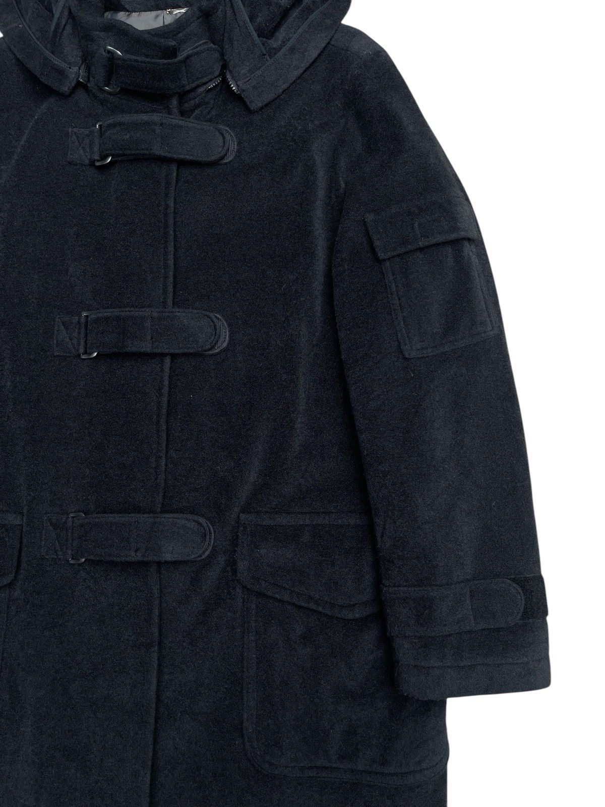 JUN MEN Jun Men Wool Duffle Coat With Patch Fastened Toggle Closure Size US M / EU 48-50 / 2 - 5 Thumbnail