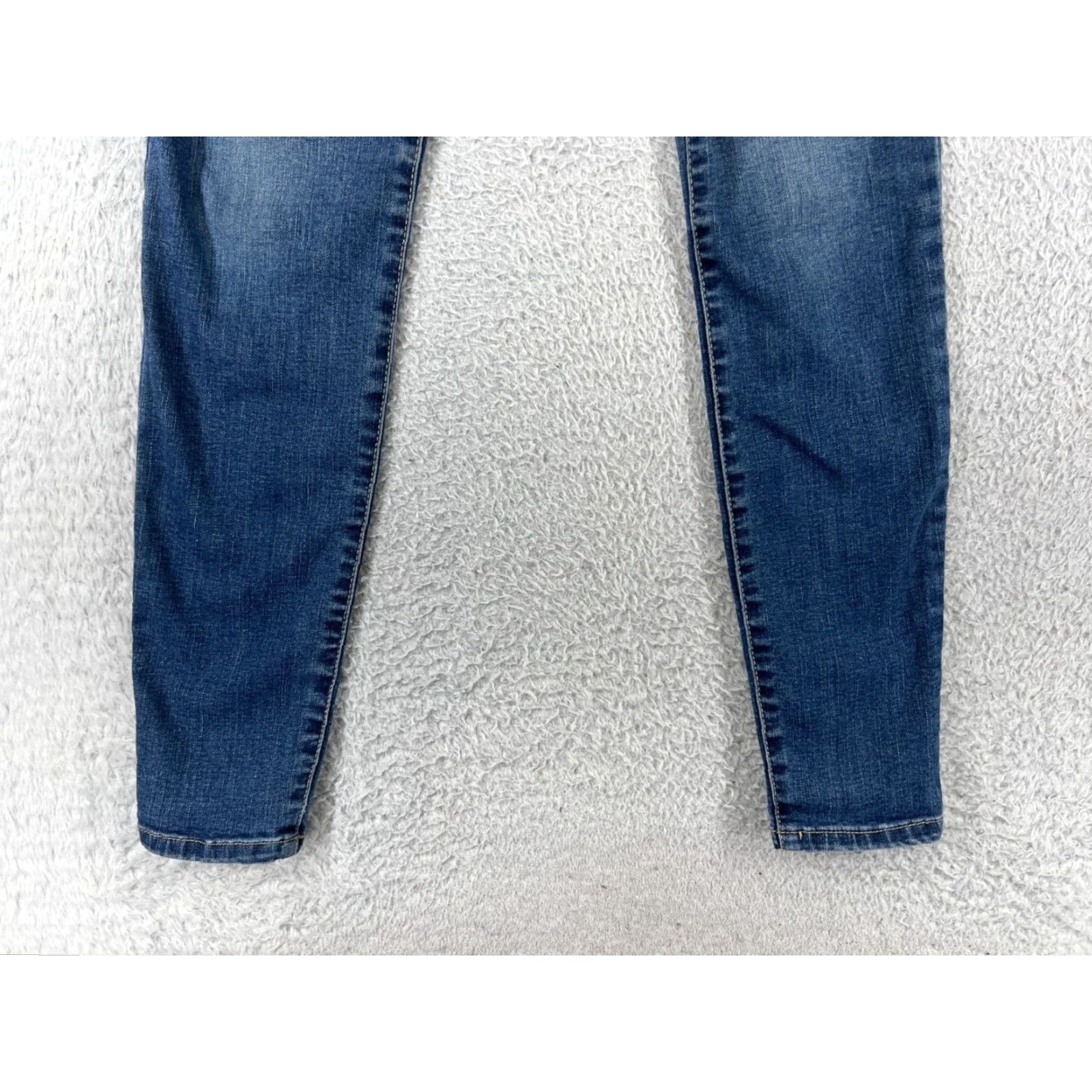 Vintage Rewash Vintage Womens Jeans Skinny Tapered High Rise Blue Denim 28 Inseam Cotton Blend 90s Fashion Ladies Size 25" / US 0 / IT 36 - 6 Thumbnail
