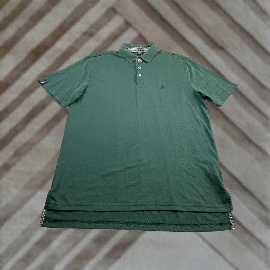 Ralph Lauren Polo Golf Ralph Lauren Mens Polo Shirt Short Sleeve Wicking Green Size L Blue Cotton Blend Regular Golf Size US L / EU 52-54 / 3 - 1 Thumbnail