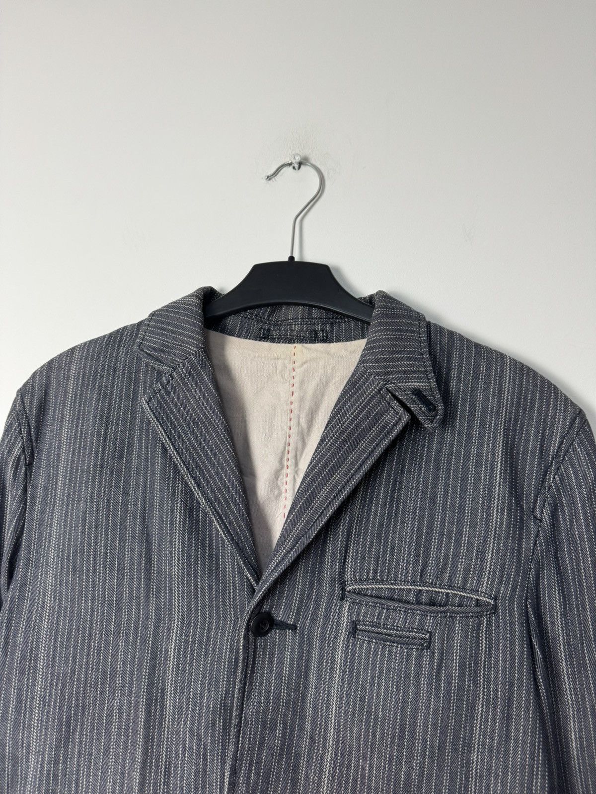 PPFM 00s PPFM Archive Pinstripe Workwear Jacket Blazer Japanese Size 40R - 2 Thumbnail
