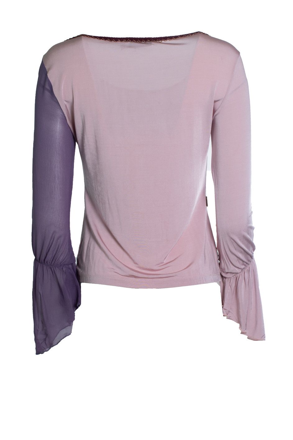 Moschino Moschino Jeans, Pink top with fluttered sleeves Size M / US 6-8 / IT 42-44 - 3 Thumbnail