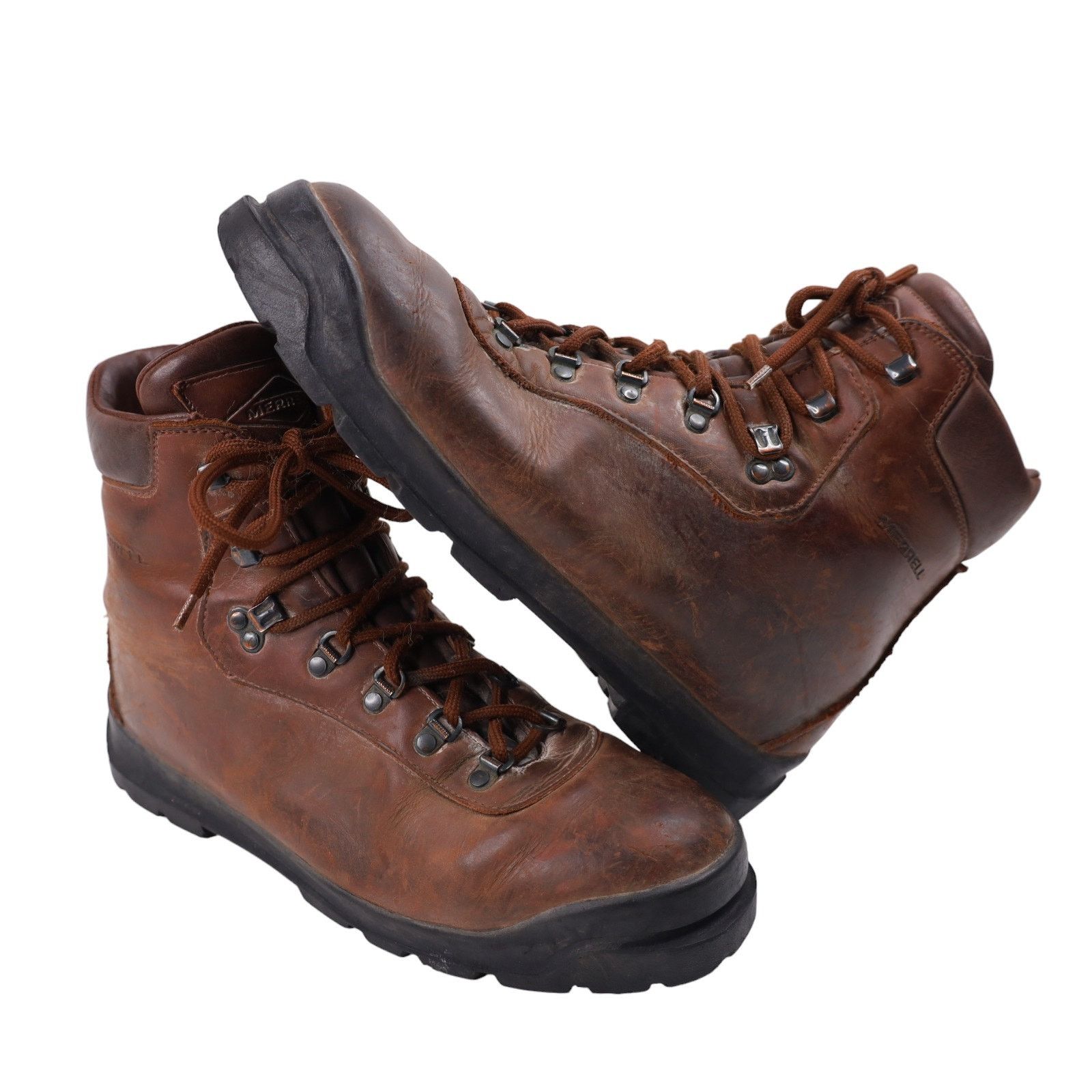 Merrell × Vintage Vintage Merrell Italian Made Leather Mountaineering Boots Size US 11 / EU 44 - 1 Thumbnail