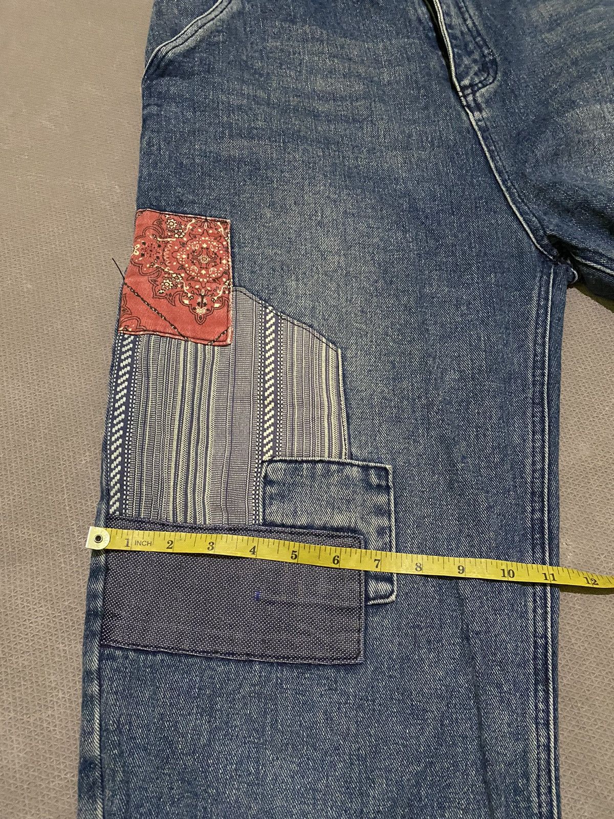 Hysteric Glamour × Japanese Brand Y2k Reknat “Visvim style” patchwork baggy jeans Size US 33 - 15 Thumbnail