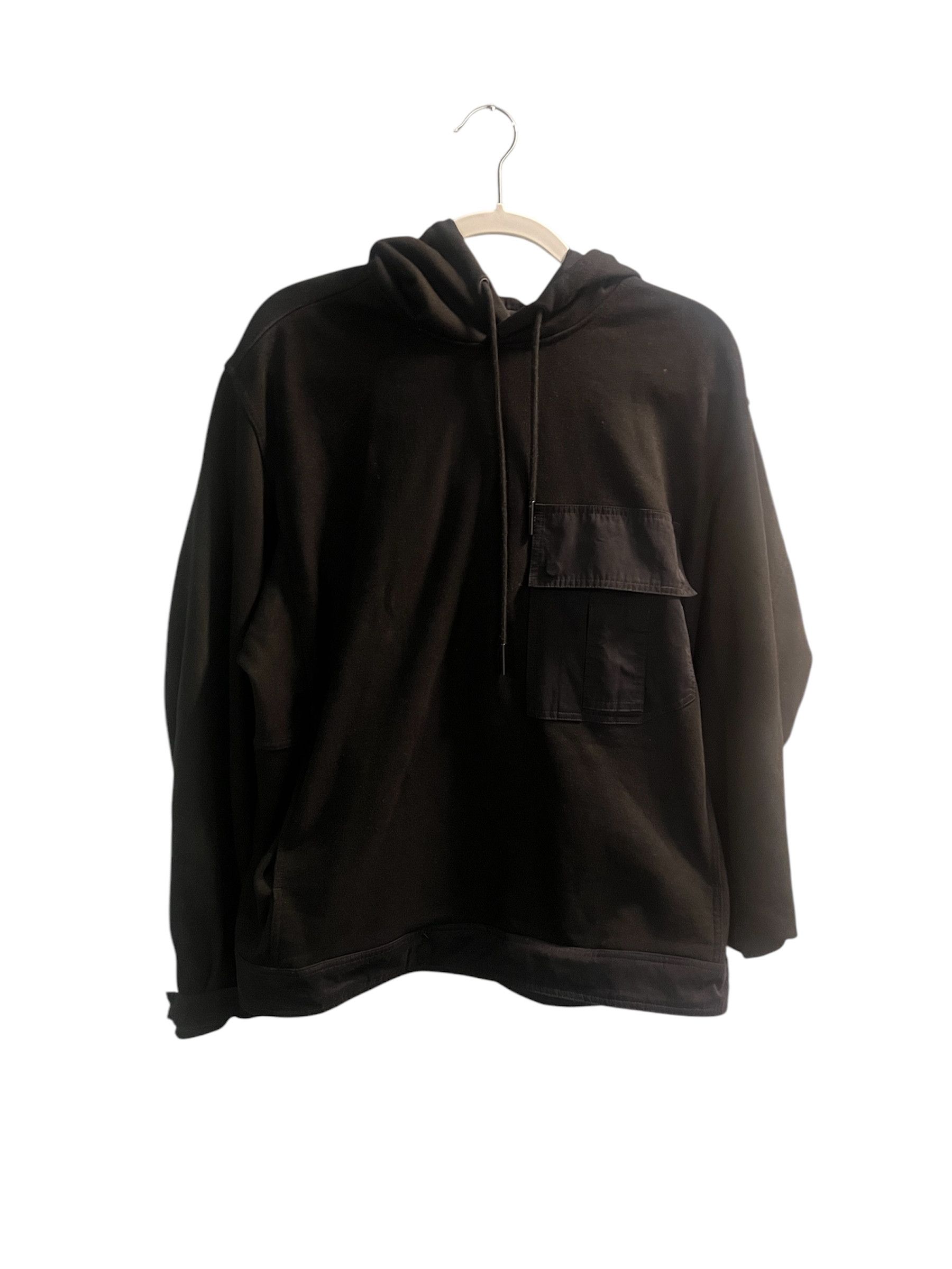 Solid Homme Solid Homme Black Paneled Hoodie Size US M / EU 48-50 / 2 - 2 Thumbnail