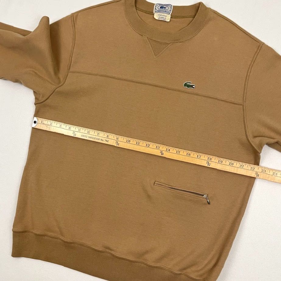 Lacoste VINTAGE Lacoste Sweatshirt Mens L Brown Crewneck Pullover Made in Japan RARE Izod Size US L / EU 52-54 / 3 - 5 Thumbnail