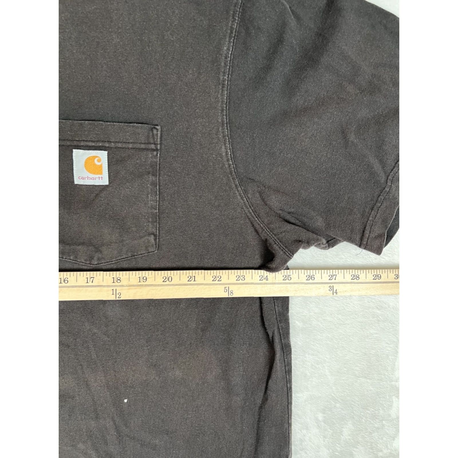 Carhartt VINTAGE Carhartt Black Pocket Shirt XL Faded Grunge Loose Fit Work Size XL Men 90s Grunge Pocket Shirt Size US XL / EU 56 / 4 - 5 Thumbnail