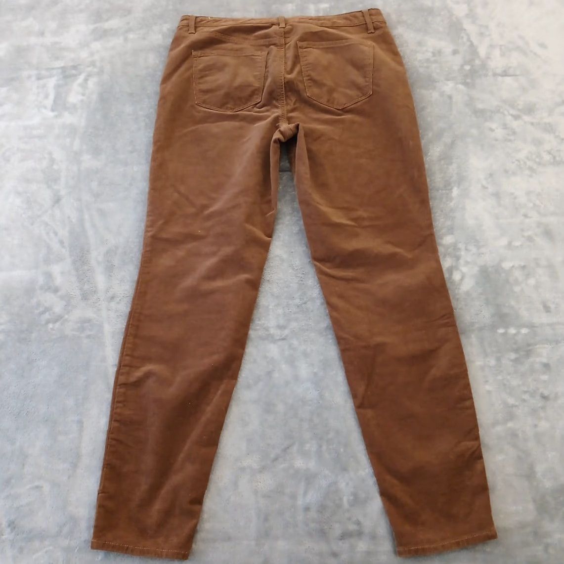Talbots Talbots Corduroy Jegging Pants Womens Size 10 Brown Tapered 32x28 High Rise Jeans Pants Jegging Size 32" / US 10 / IT 46 - 2 Thumbnail