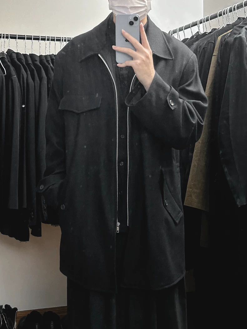 Yohji Yamamoto Yohji Yamamoto 97 aw zip-up silhouette jacket 2501-Nextarro Size US M / EU 48-50 / 2 - 6 Thumbnail