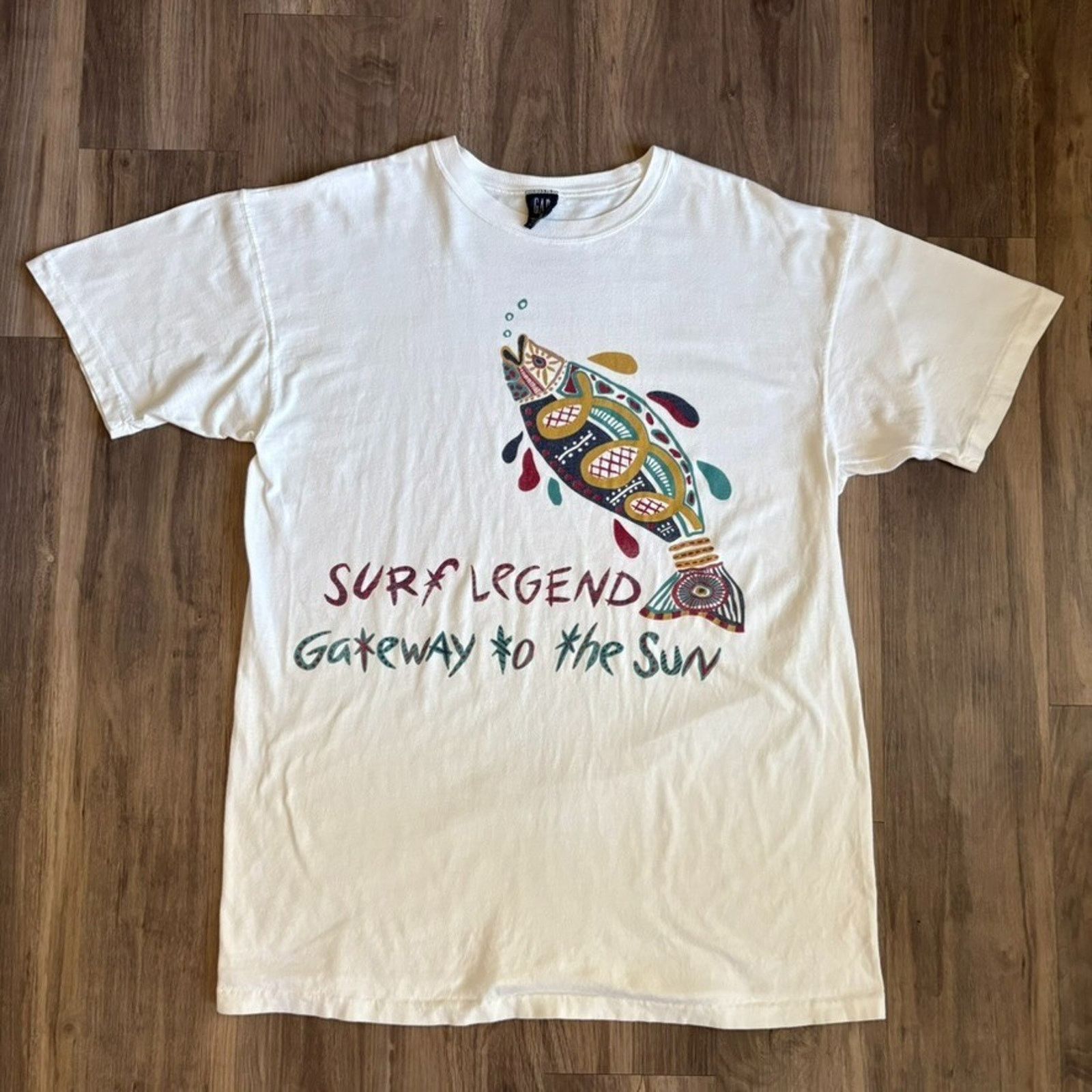 Gap × Vintage Vintage Gap Endless Lands T-Shirt Men's Size M Nature Size US M / EU 48-50 / 2 - 1 Thumbnail