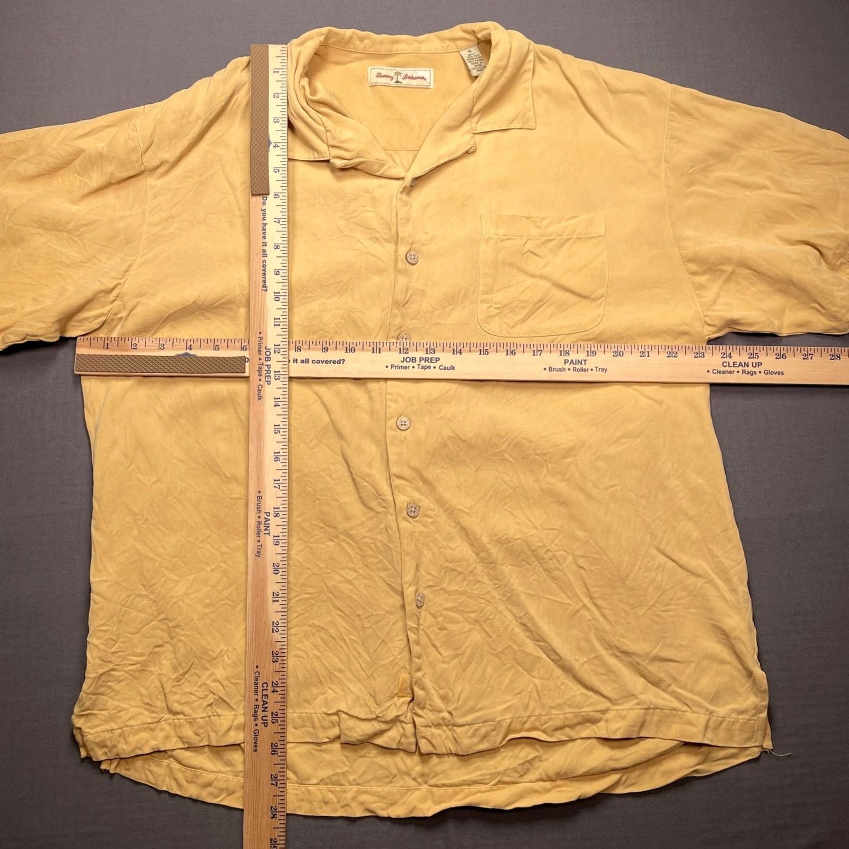 Tommy Bahama Tommy Bahama Shirt Mens XL Yellow Seas The Day Sailboat Silk Hawaiian Aloha Size US XL / EU 56 / 4 - 6 Thumbnail