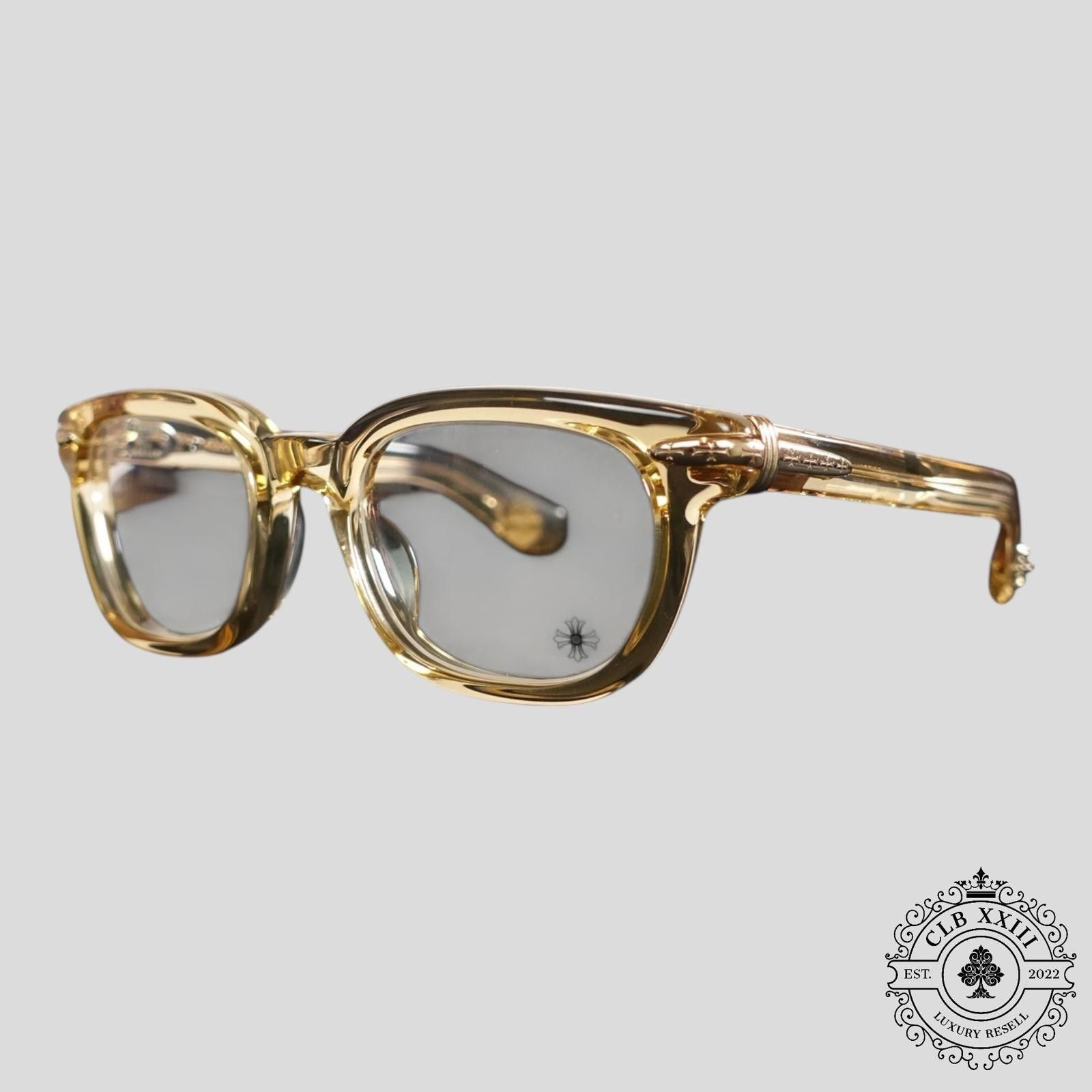 Chrome Hearts Chrome Hearts Drippin Glasses in Gold Size ONE SIZE - 1 Thumbnail