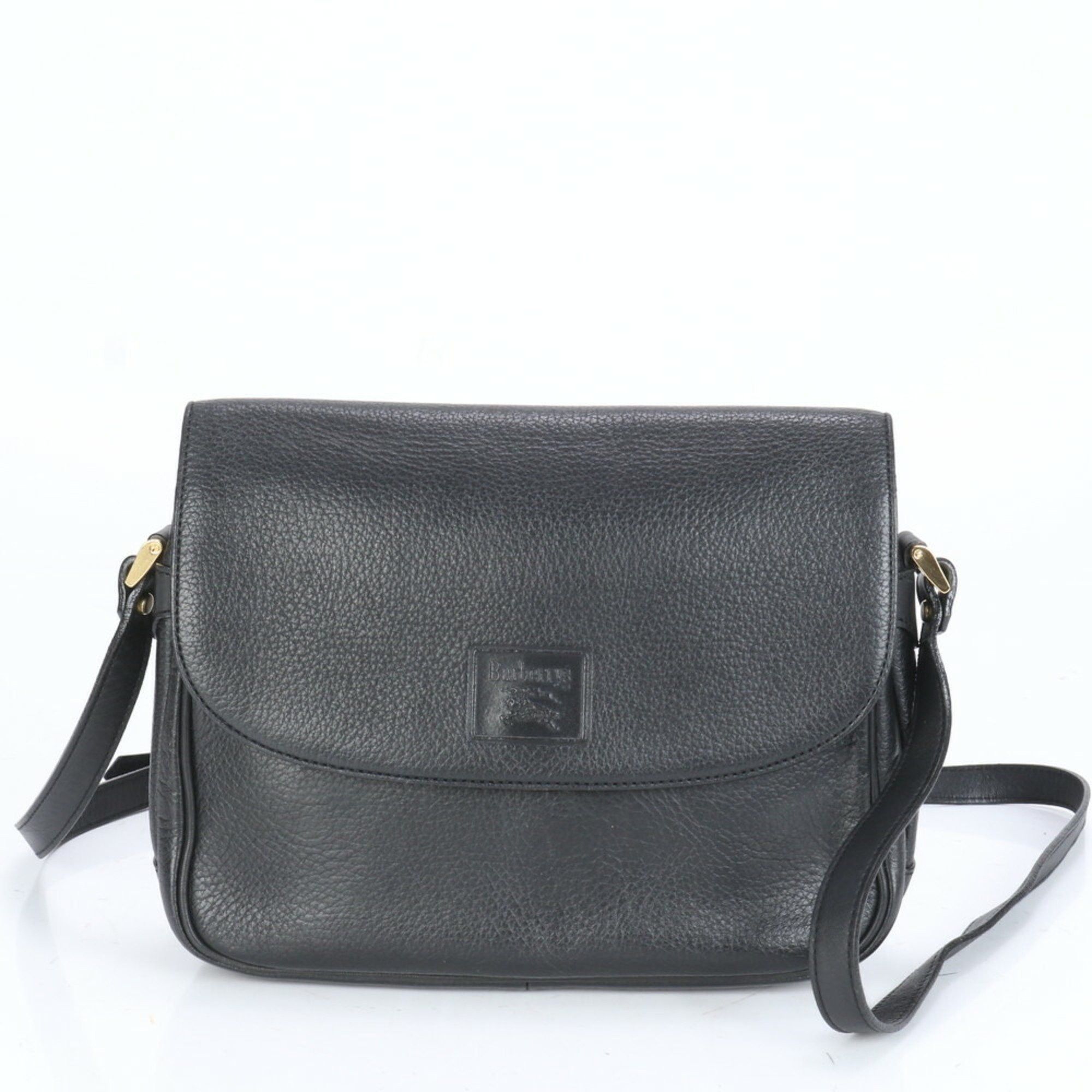Burberry Nova Check Horse Leather Shoulder Bag Crossbody Hand Tote For Women in Black