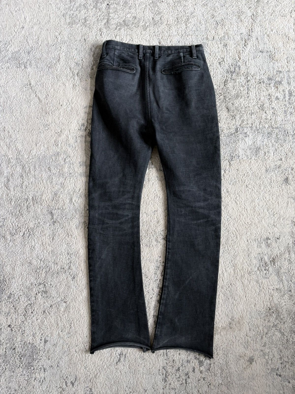 Japanese Brand Acanthus - Charcoal Curve Leg Cutoff Denim Size US 30 / EU 46 - 6 Thumbnail