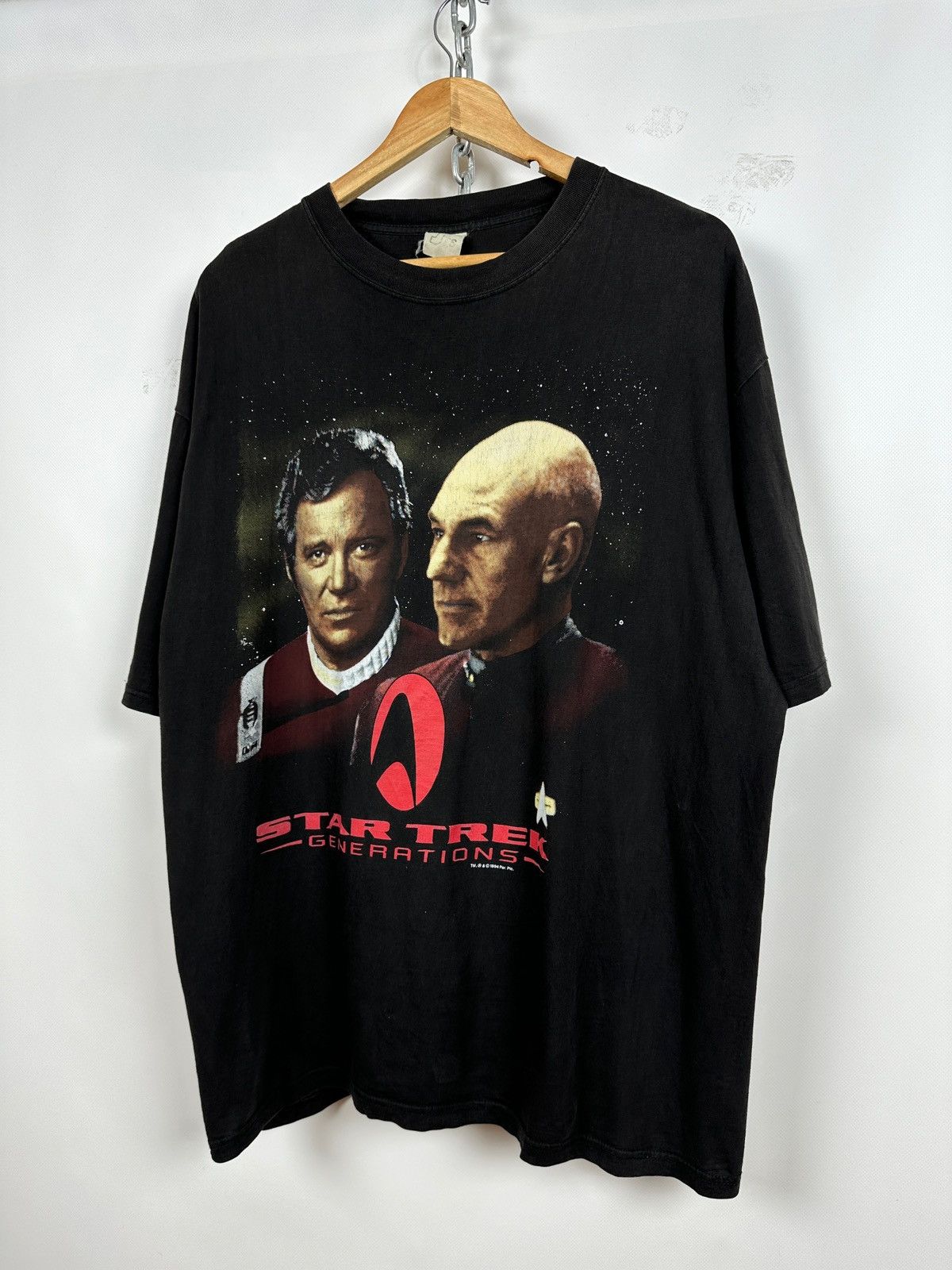 Star Wars 1994 Vintage Star Trek The Next Generation Captain Picard Size US XL / EU 56 / 4 - 4 Thumbnail