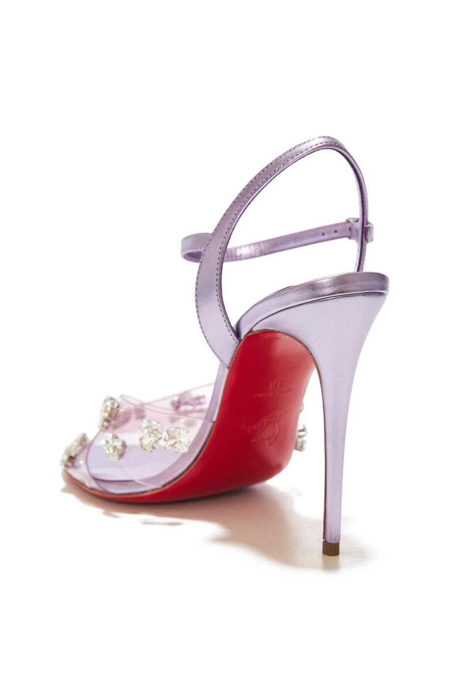 Christian Louboutin o1w1db10725 Heels in Purple Size US 11 / IT 41 - 3 Thumbnail