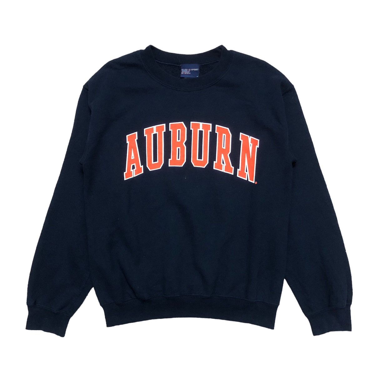 image of American College x Collegiate Vintage Auburn University Crewneck Sweatshirt in Navy (Size Small)