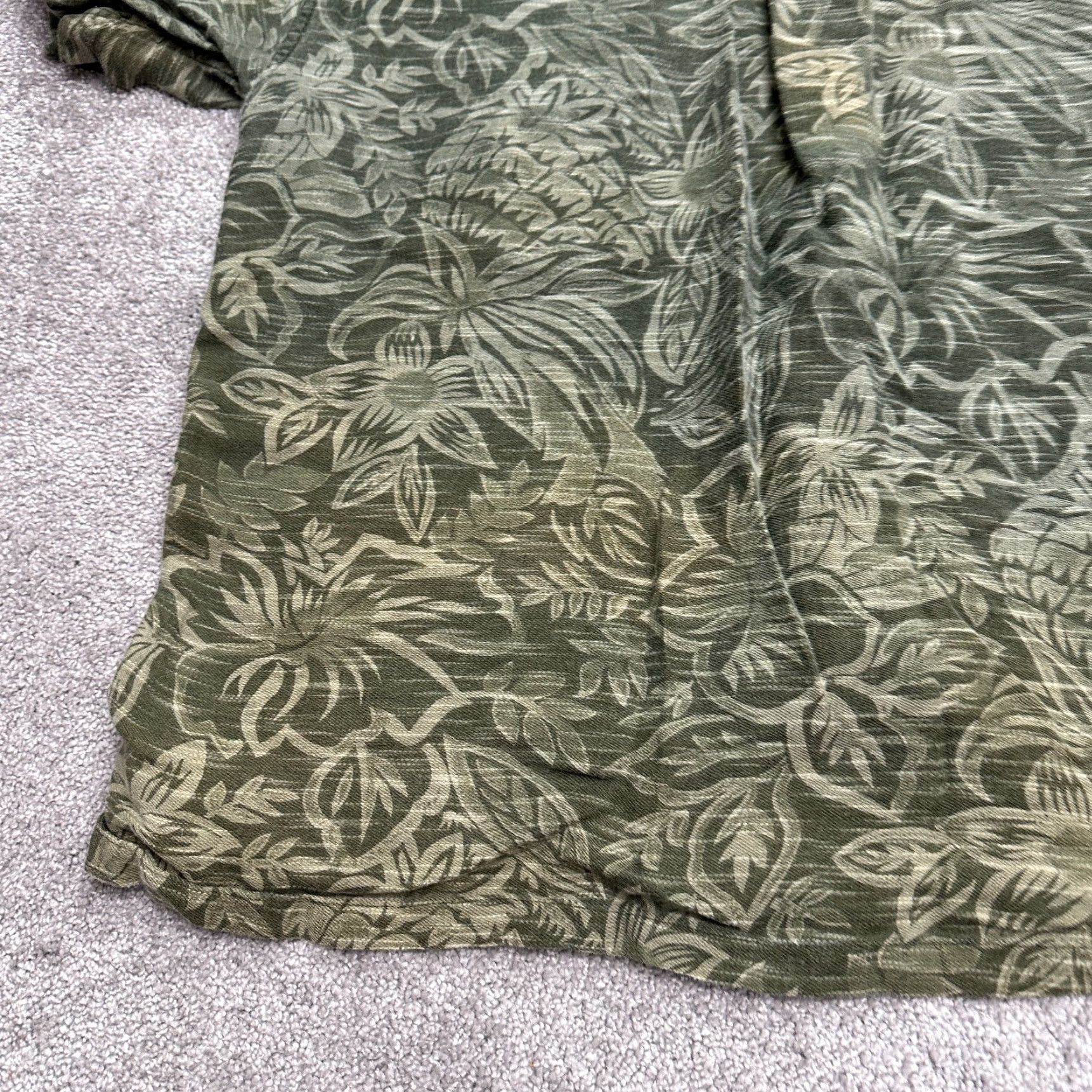Vintage VINTAGE Flyshacker Hawaiian Shirt Mens XL Green Floral Short Sleeve Button-Down Casual Beach 90s Mens Size US XL / EU 56 / 4 - 7 Thumbnail