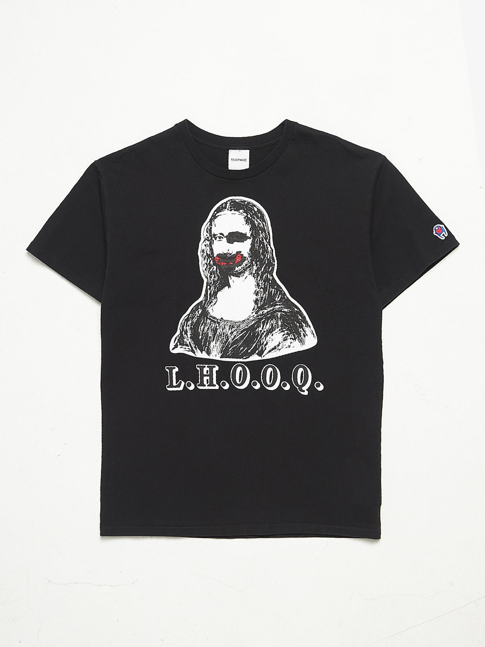 READYMADE Black Mona Lisa T-Shirt Size US L / EU 52-54 / 3 - 1 Thumbnail