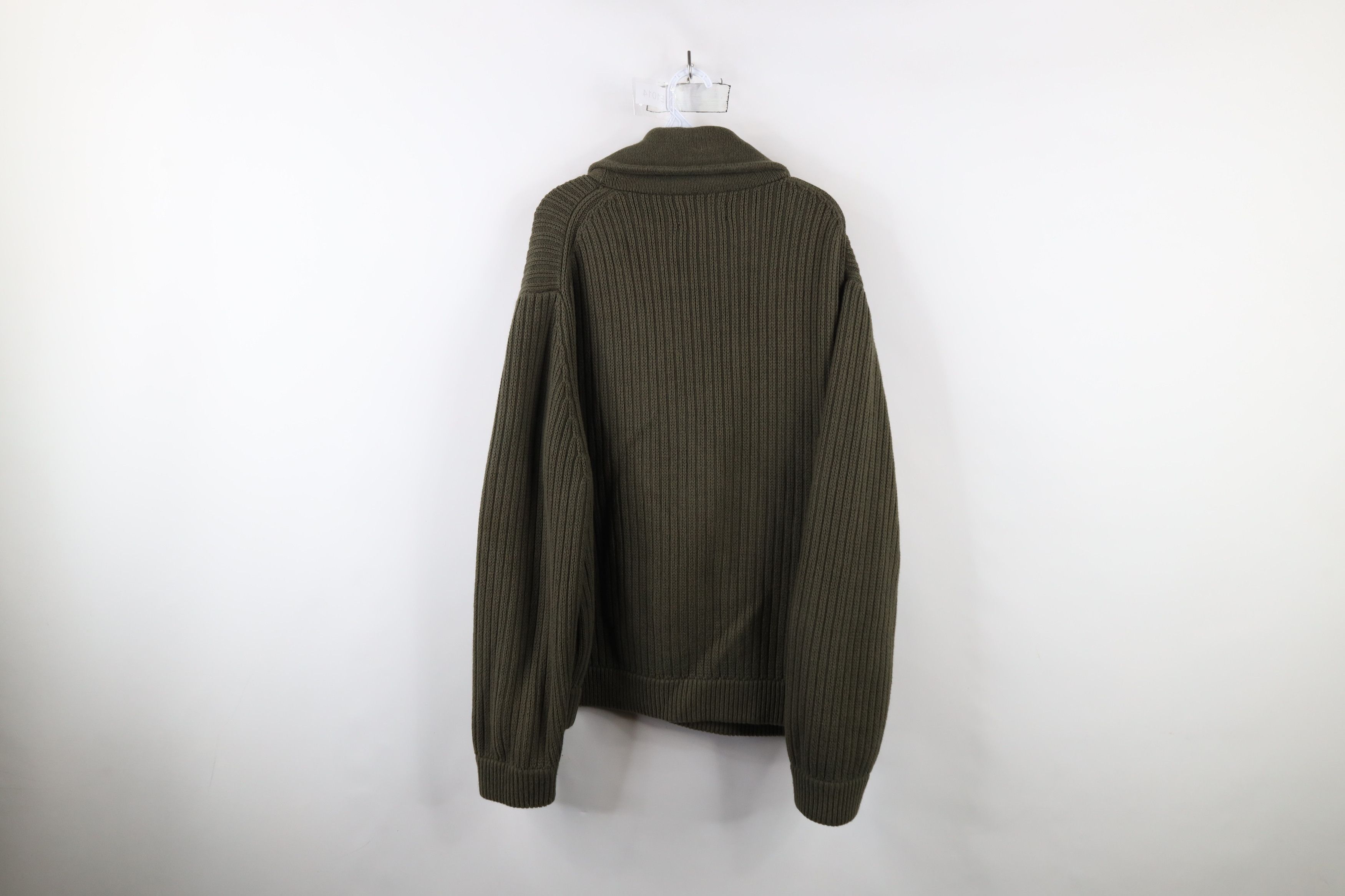 Duluth Trading Company × Vintage Duluth Trading Co Ribbed Knit High Neck Military Sweater Size US XXL / EU 58 / 5 - 8 Thumbnail