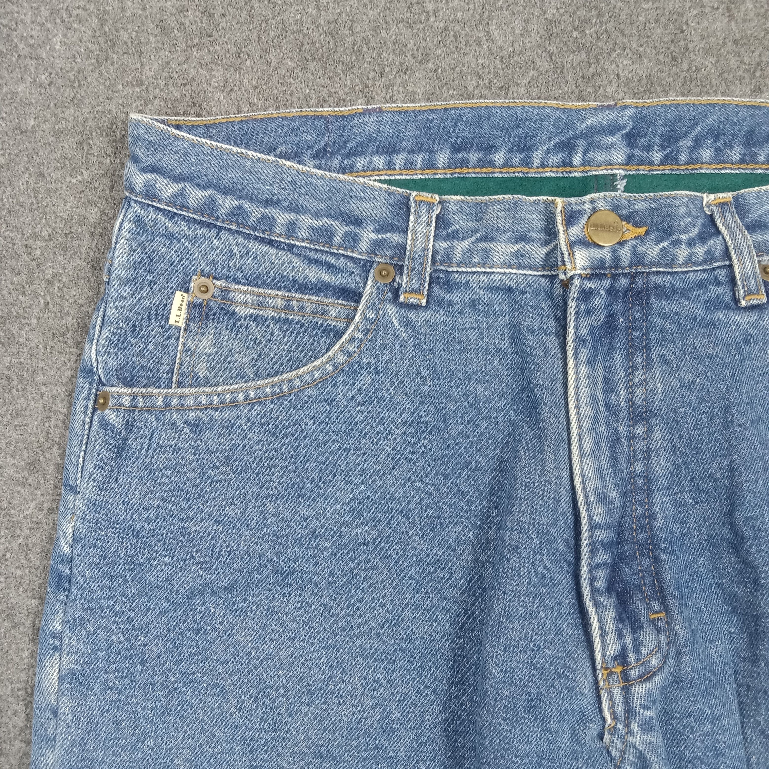 L.L. Bean L.L. Bean American Outdoor Fleece Lined Denim Jeans C280N1 Size US 33 - 3 Thumbnail