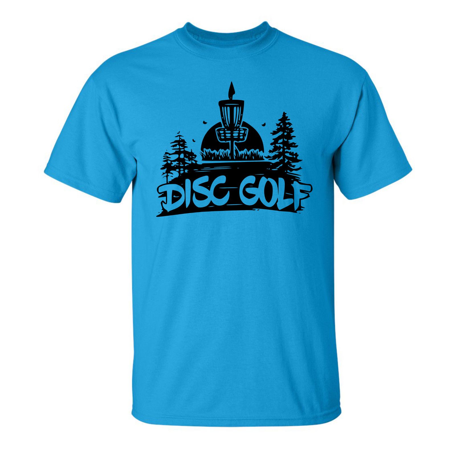 Gildan Disc Golf T Shirt DISCGOLF SUNSET Discgolfer Shirt Size US XL / EU 56 / 4 - 15 Thumbnail