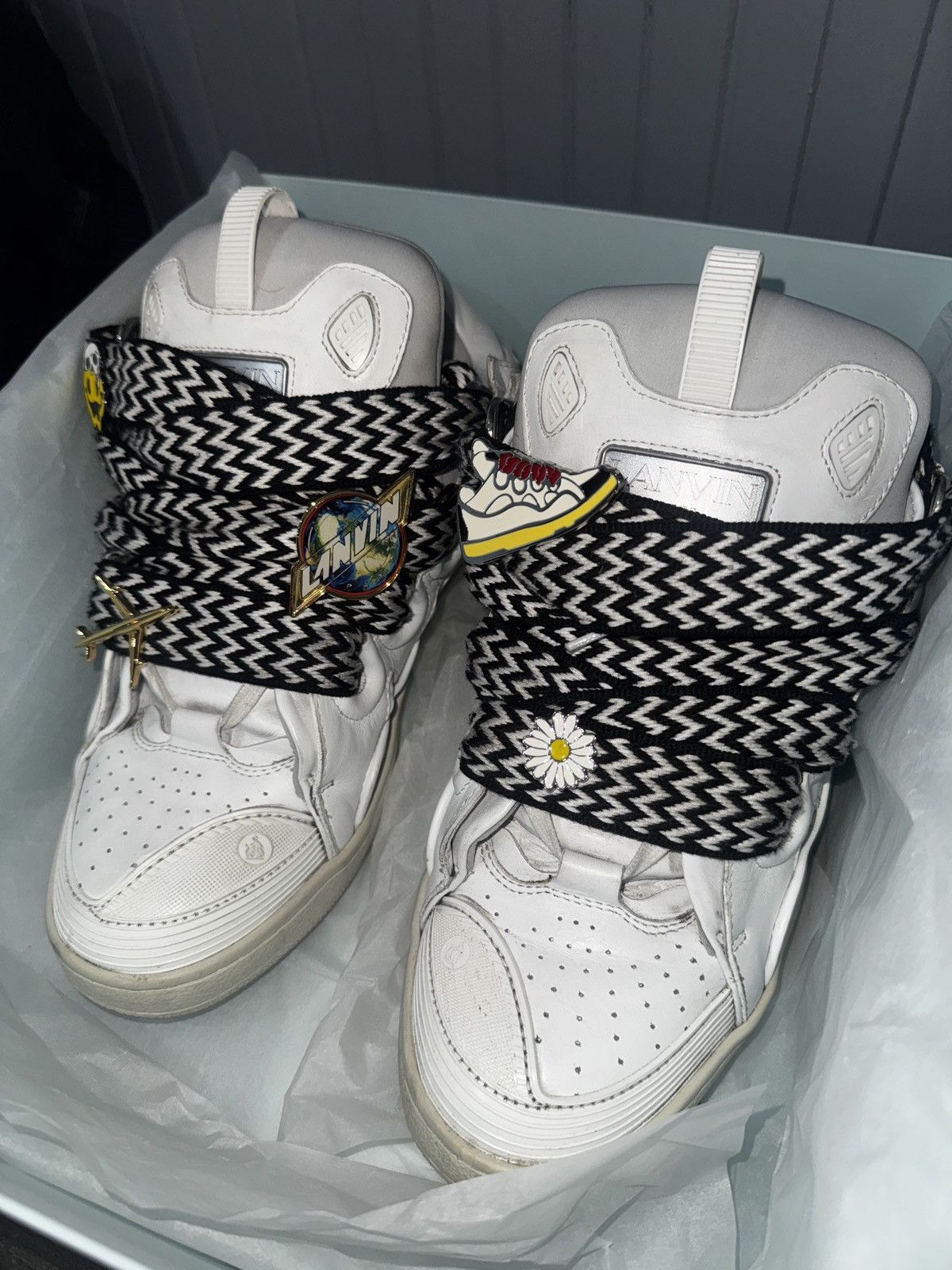 Lanvin Lanvin Future Curb Sneakers Pins Size US 11.5 / EU 44-45 - 4 Thumbnail