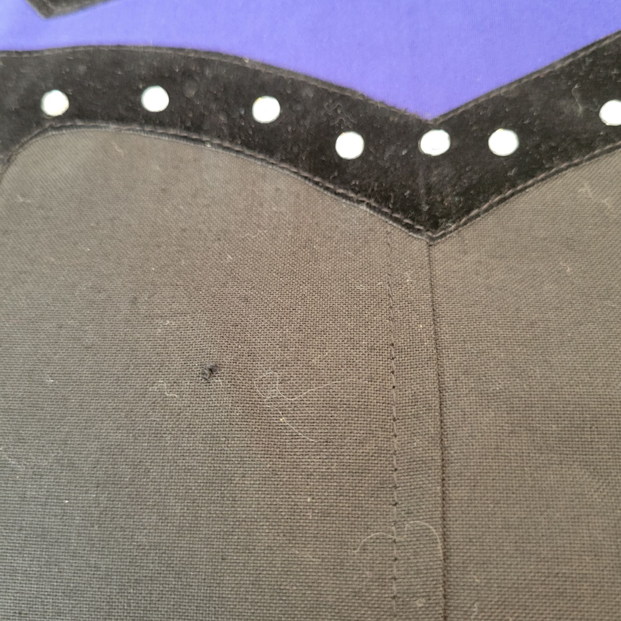 Vintage Vintage Custom Embellished Black Purple Long Sleeve Bodysuit Size L / US 10 / IT 46 - 6 Thumbnail