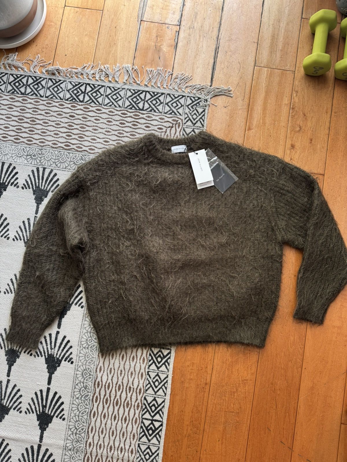 John Elliott John Elliott Wool Mohair Crew Sweater Cropped Size US M / EU 48-50 / 2 - 2 Thumbnail