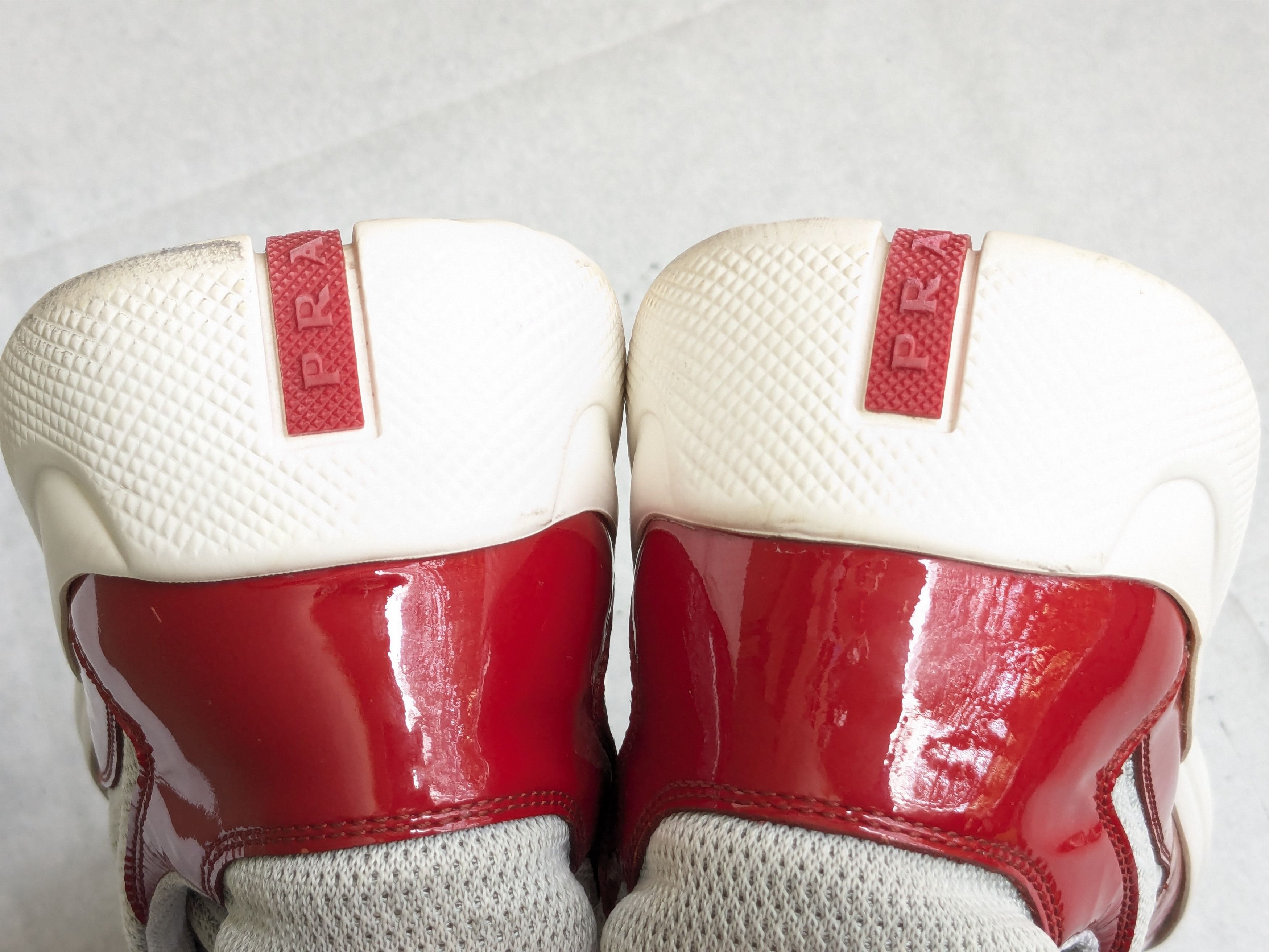 Prada Prada America's Cup Red Patent Leather 11 Low Silver Size US 11 / EU 44 - 15 Thumbnail
