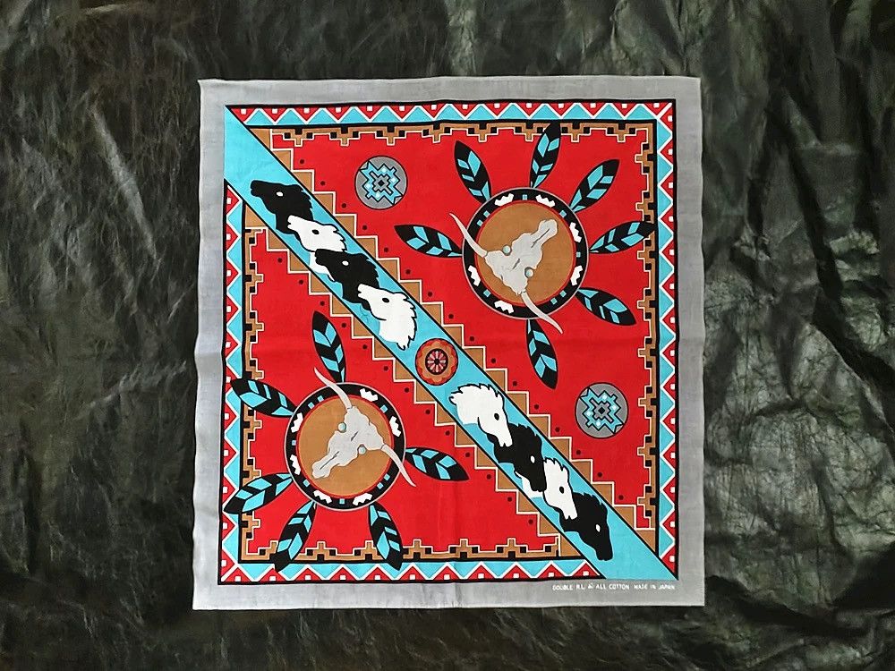 RRL Ralph Lauren RRL Vintage Rodeo Cowboy Bandanna COTTON Scarf handkerchief Size ONE SIZE - 4 Thumbnail