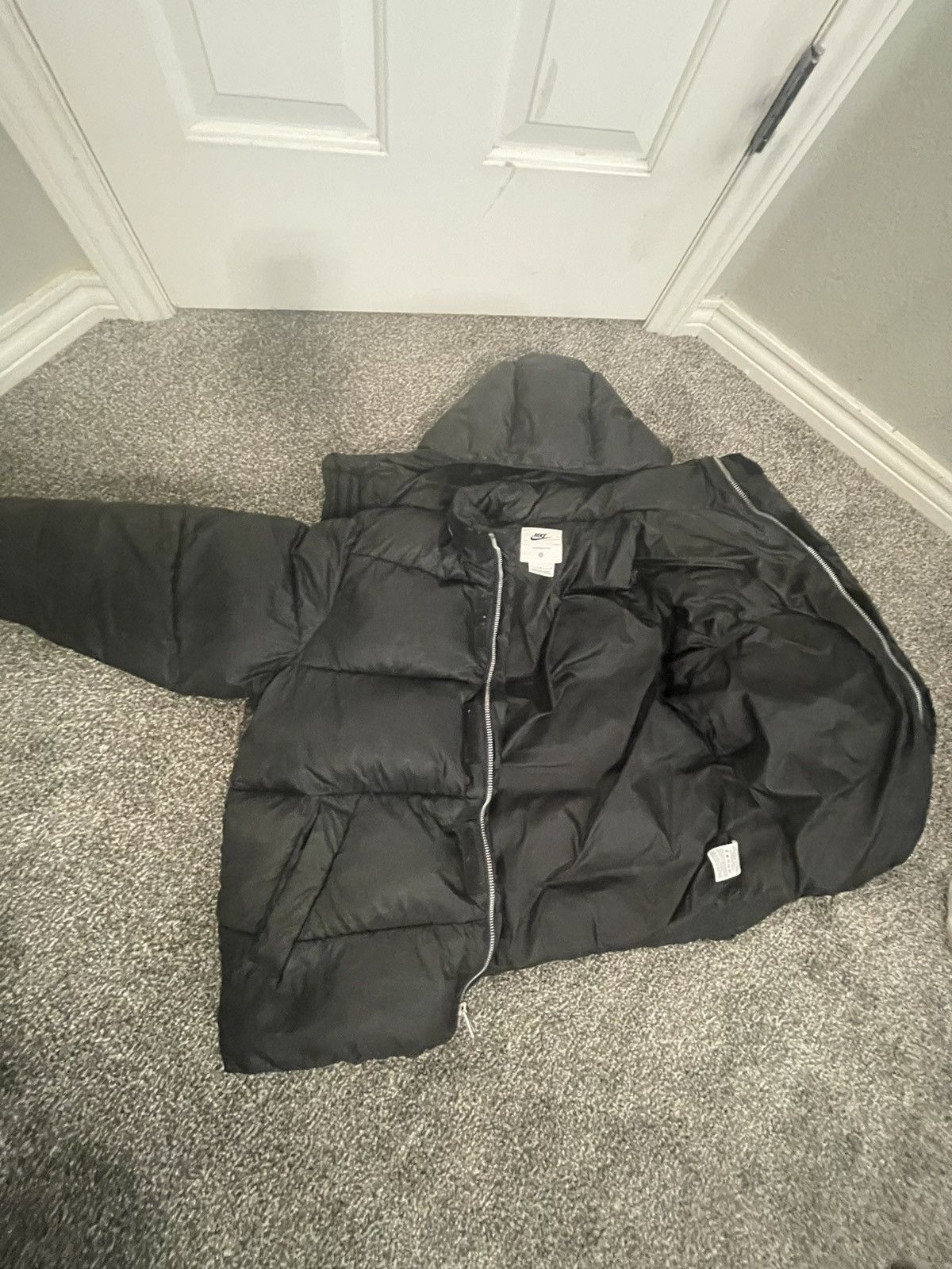 Nike Nike therma fit black puffer detachable hood Size US L / EU 52-54 / 3 - 2 Thumbnail