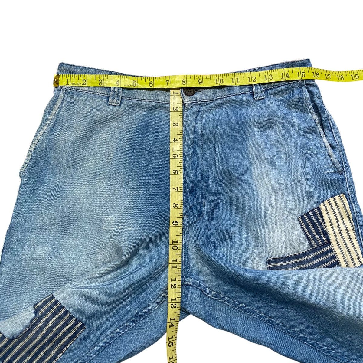 Blue Blue Japan Blue Blue Boro Patchwork Denim Relaxed Pants Size US 32 / EU 48 - 18 Thumbnail