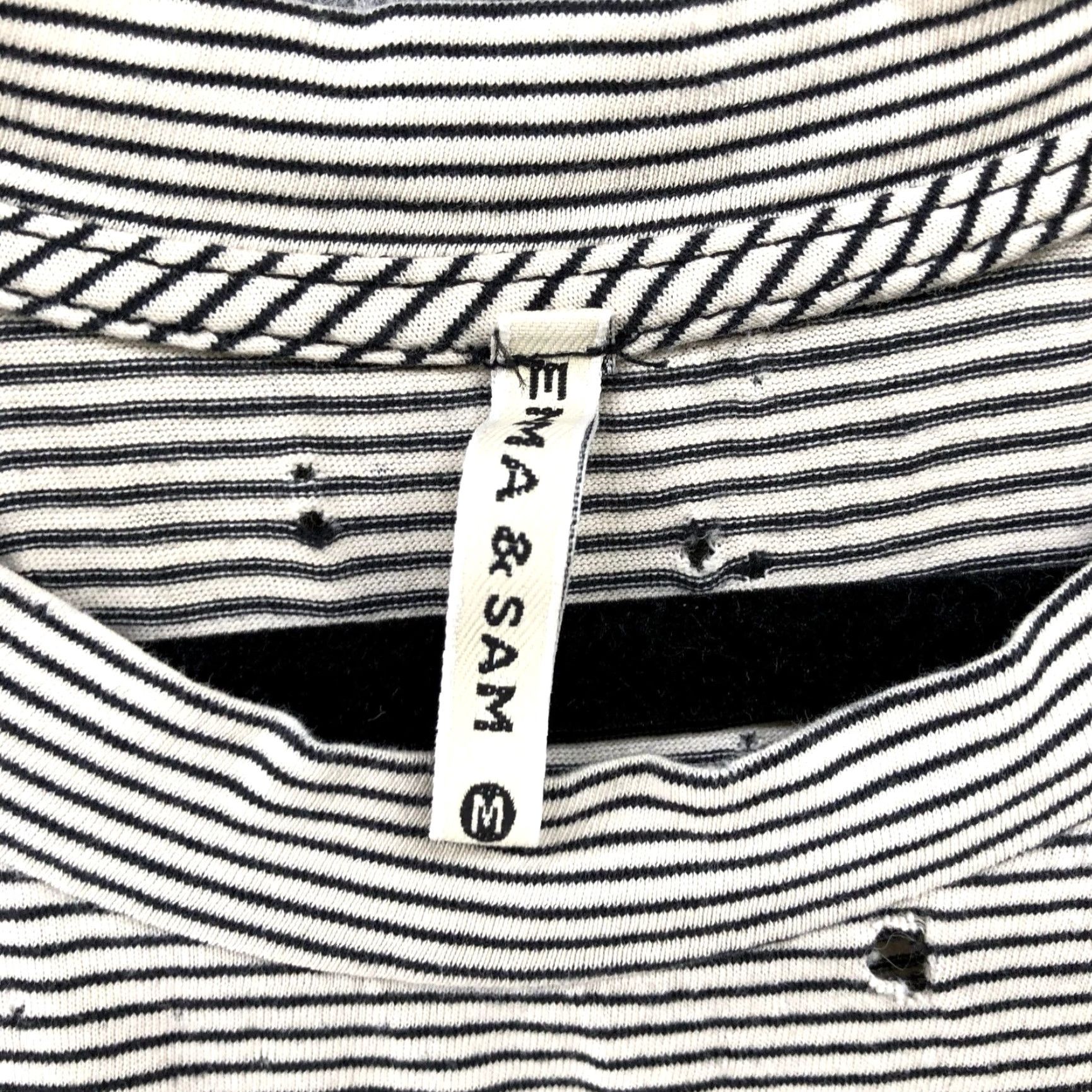 Vintage Ema & Sam Tank Womens M Grunge Striped Distressed Sleeveless Crewneck Cotton Beige M Size M / US 6-8 / IT 42-44 - 5 Thumbnail