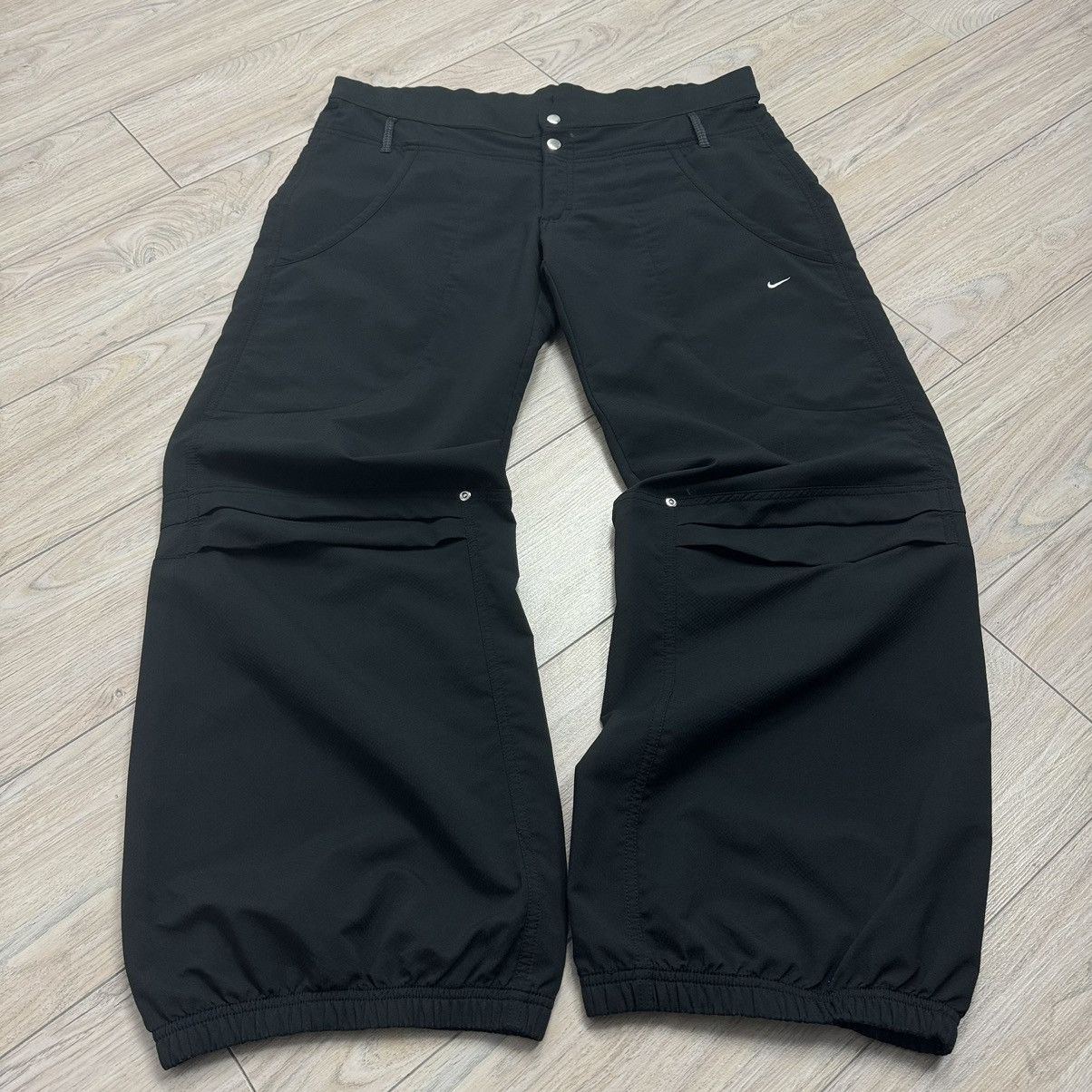 Nike Vintage Nike 90s Sphere Dry Baggy Drill Black Sweatpants Size US 37 - 3 Thumbnail