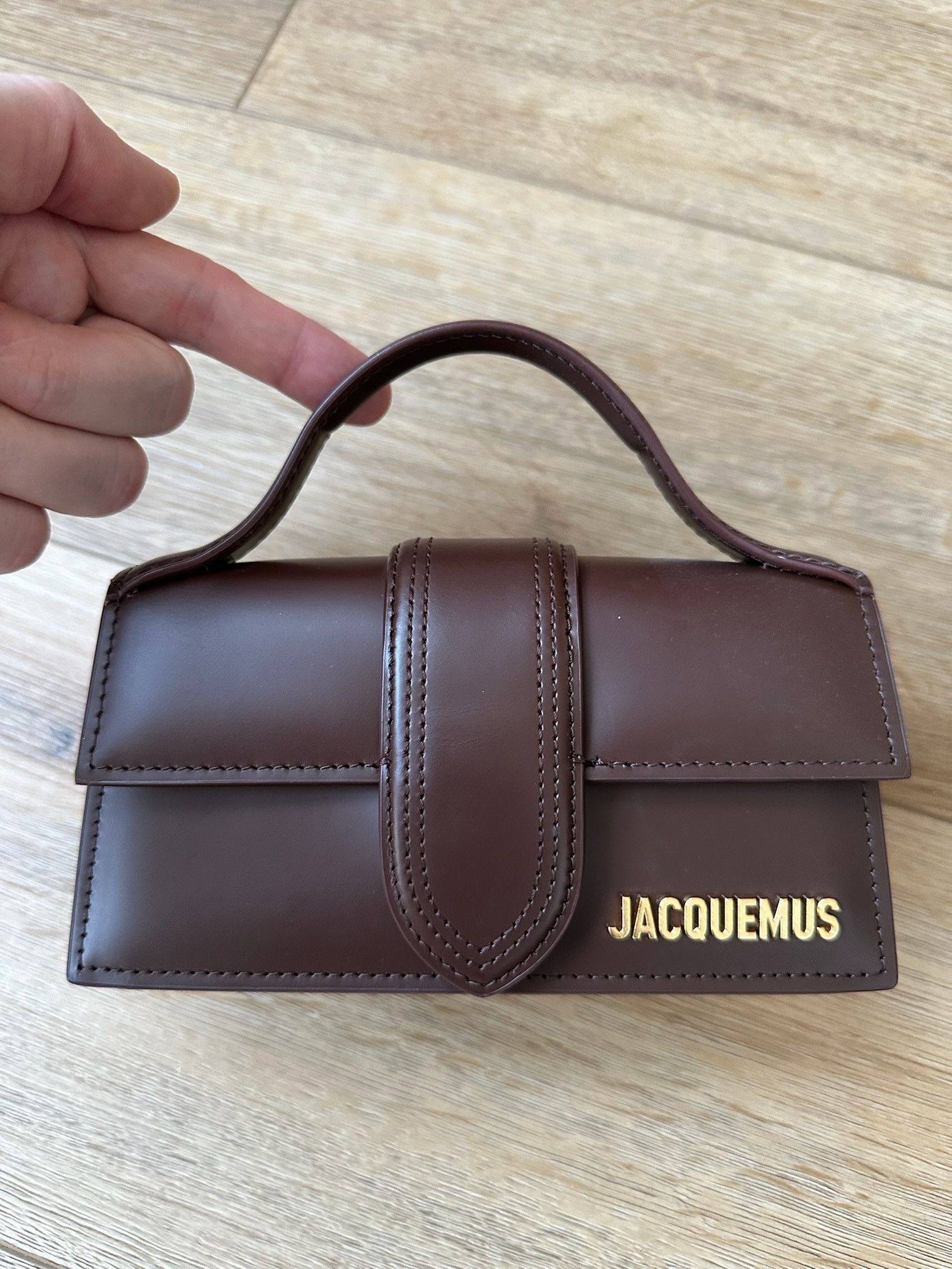 Jacquemus 🔥[SALE]🔥 Jacquemus Le Bambino Mini Flap Dark Brown Bag Size ONE SIZE - 3 Thumbnail