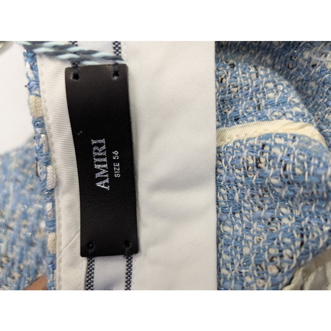 Amiri o1rshd1 Boucle Shorts Short in Ashley Blue Size US 40 / EU 56 - 21 Thumbnail