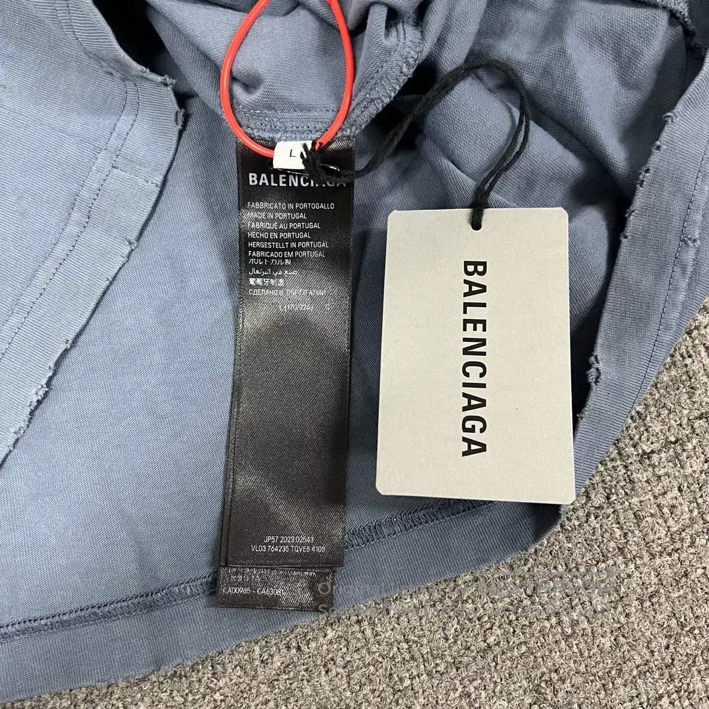 Balenciaga Balenciaga Diamond Washed Blue Short. Size US L / EU 52-54 / 3 - 8 Thumbnail