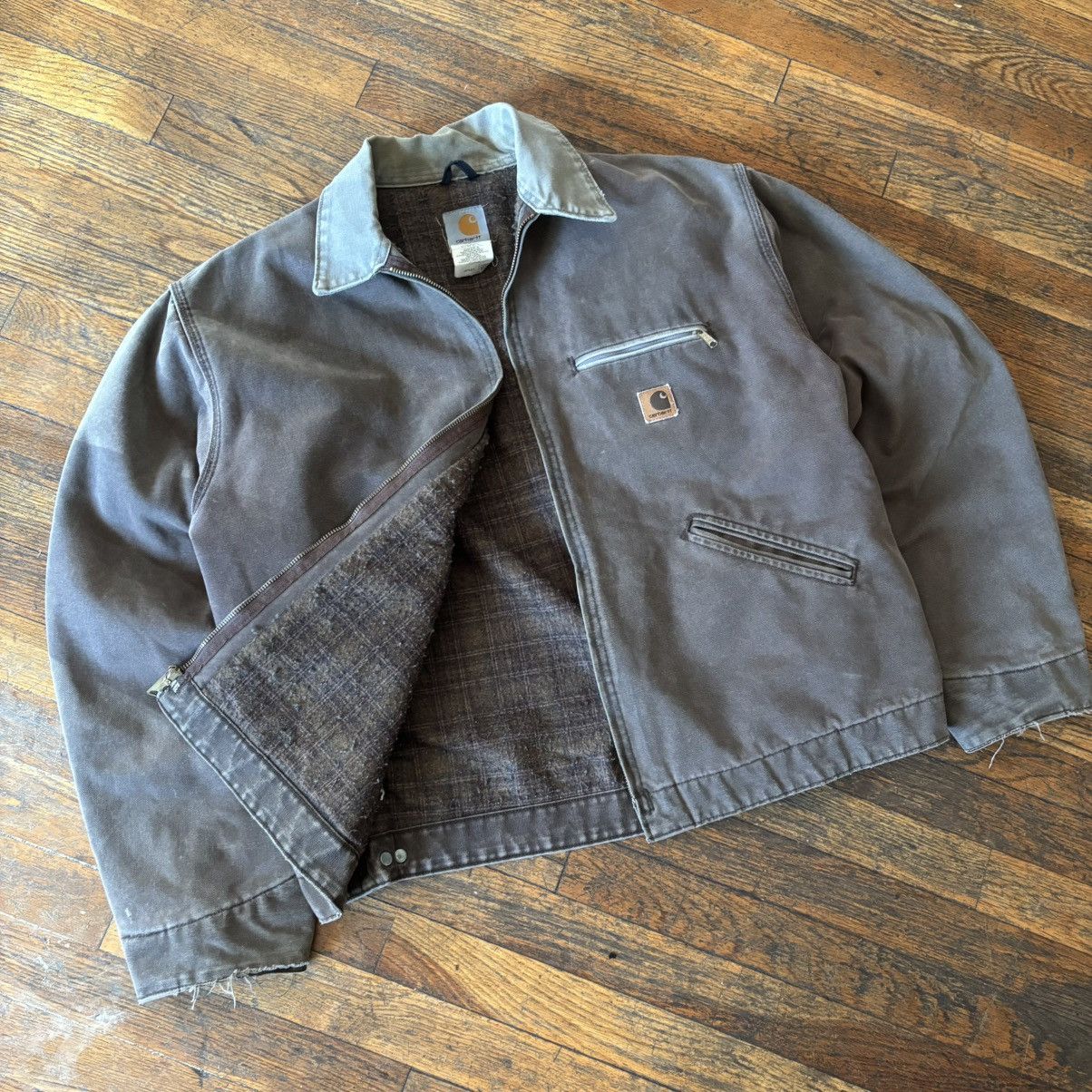 Carhartt Carhartt Detroit Jacket J97CHT Vintage Plaid Blanket Lined Size US XL / EU 56 / 4 - 2 Thumbnail