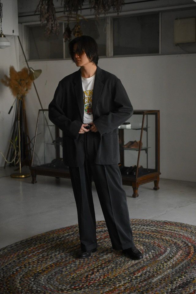 A.PRESSE A.PRESSE / Washed Silk Jacket (Charcoal) Size US XL / EU 56 / 4 - 17 Thumbnail