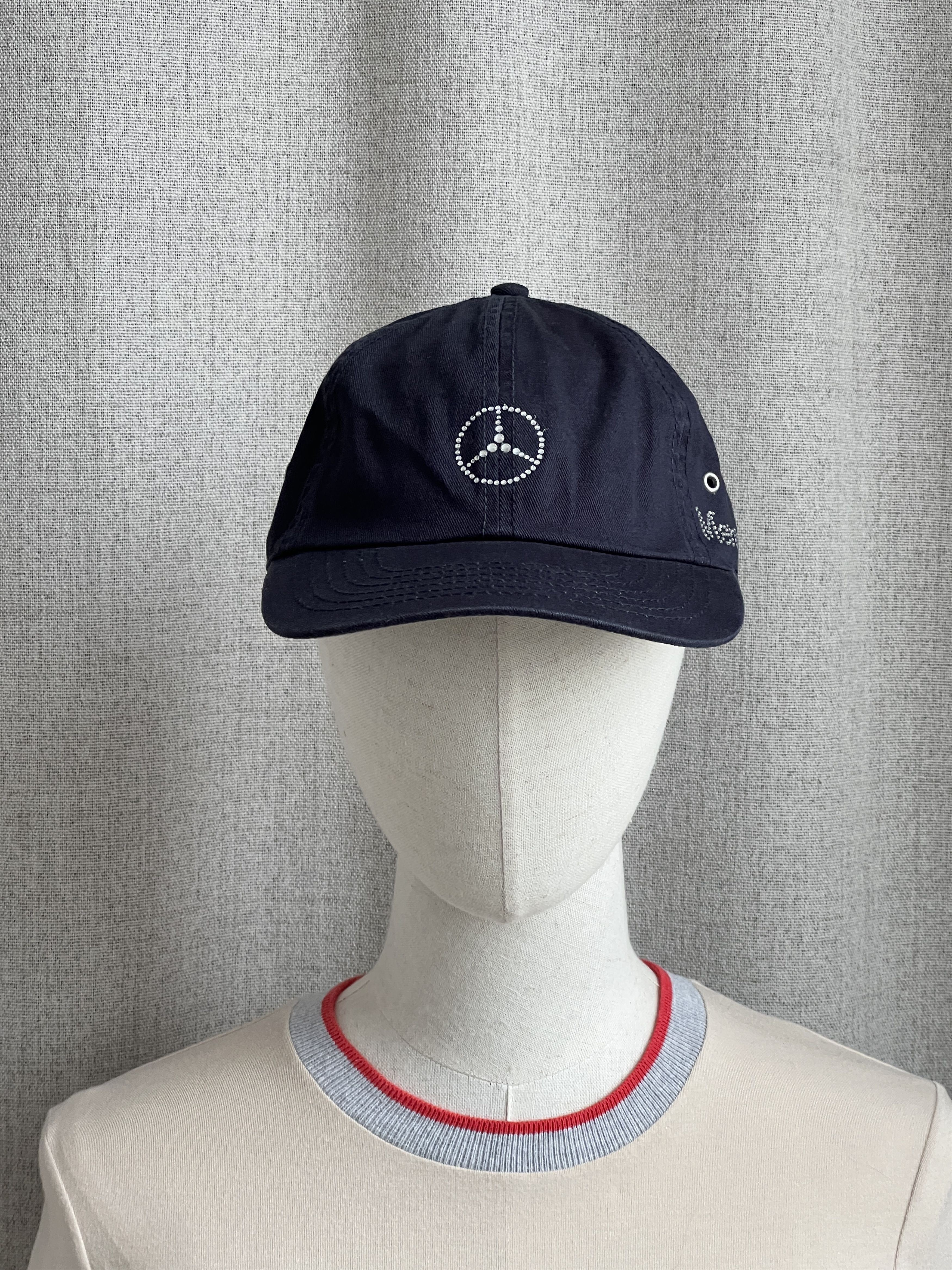 Mercedes-Benz Y2K Mercedes Benz Rhinestones Logo Cap Size ONE SIZE - 2 Thumbnail