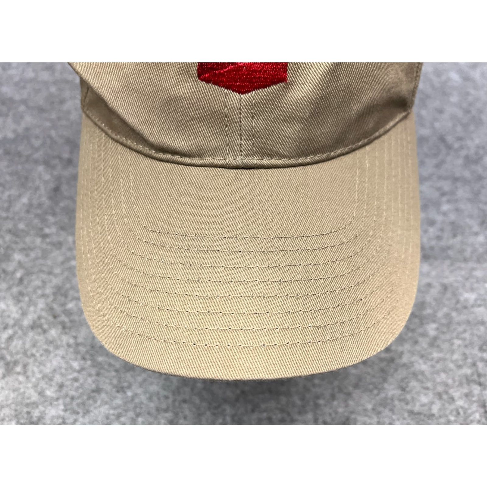 Vintage AG Chevron Hat Cap Strap Back Adult One Size Beige Twill Polyester Cotton Gas Oil Logo Hat Cap Adjustable Lightweight Men Baseball Cap Size ONE SIZE - 3 Thumbnail