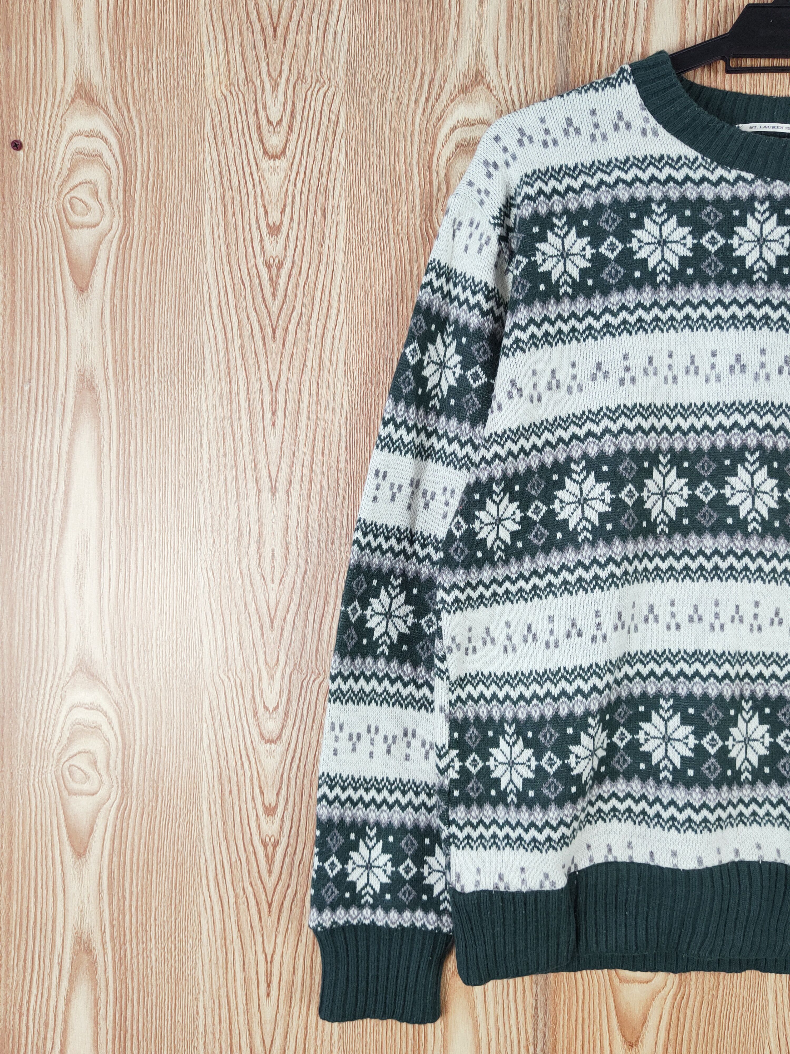 Japanese Brand × Vintage St. Lauren Emerald Knitwear Sweatshirts #W306 Size US M / EU 48-50 / 2 - 3 Thumbnail