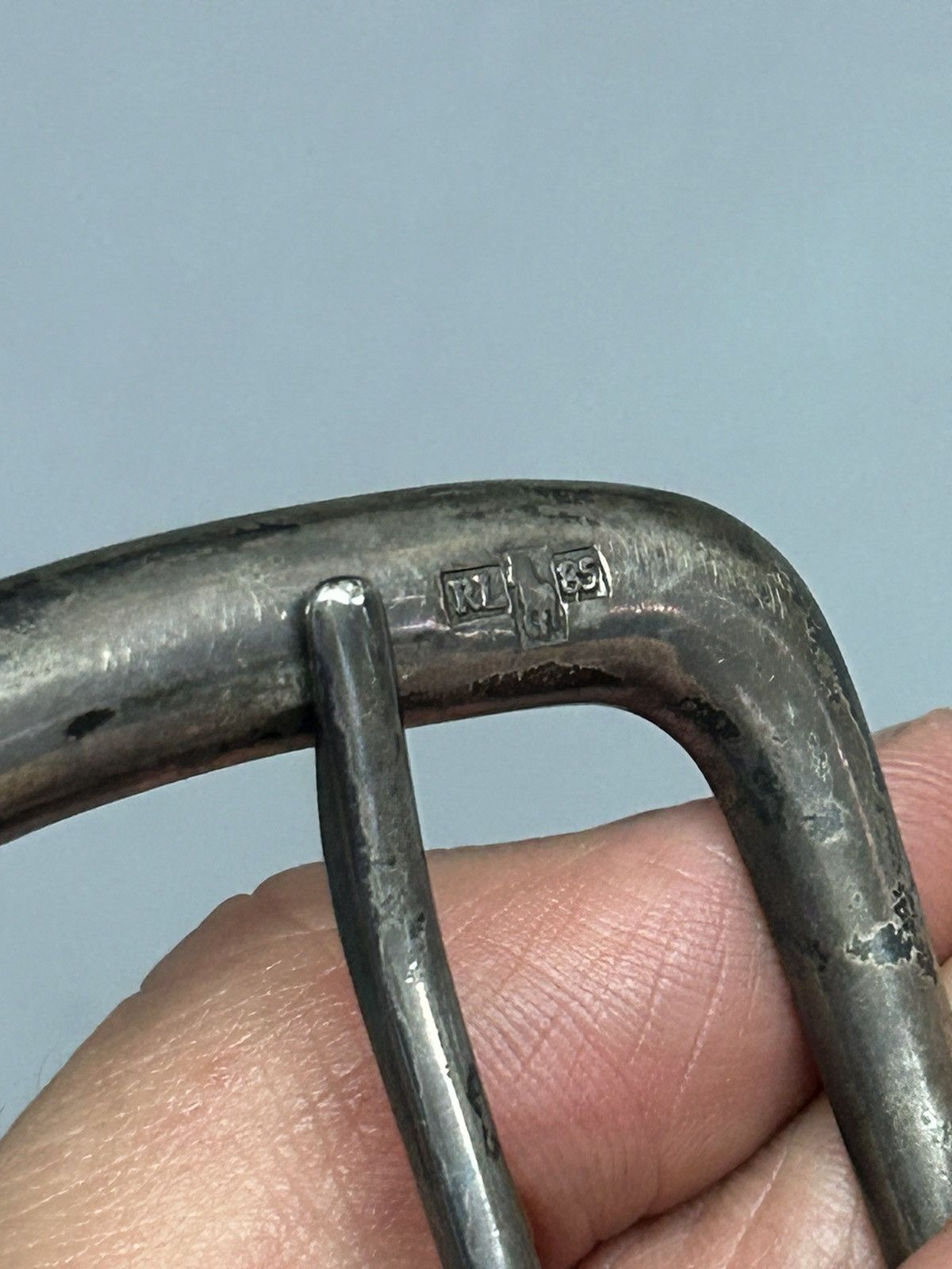 RALPH LAUREN ALLIGATOR BELT LEATHER SILVER BUCKLE