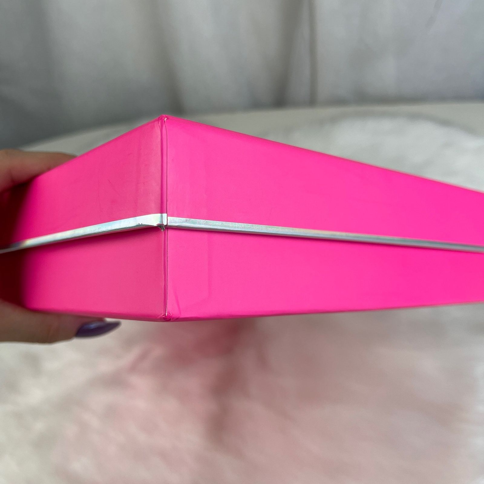 Victoria's Secret Victoria’s Secret PINK Gift Decor Storage Box Silver Logo Size ONE SIZE - 18 Thumbnail