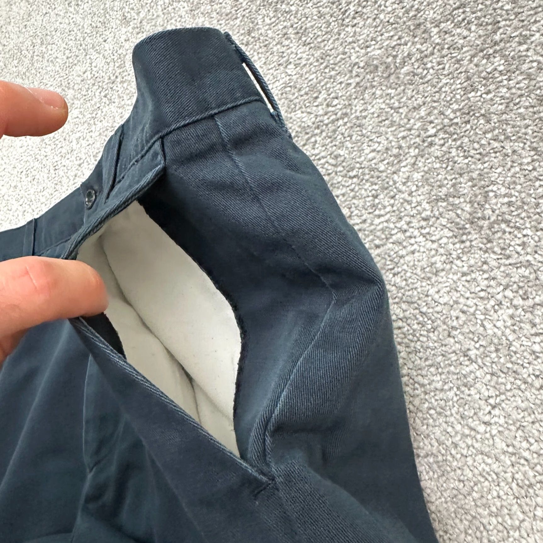 Dockers DOCKERS Chino Pants Mens 38x32 Blue Flat Front Regular Fit Size US 38 / EU 54 - 5 Thumbnail