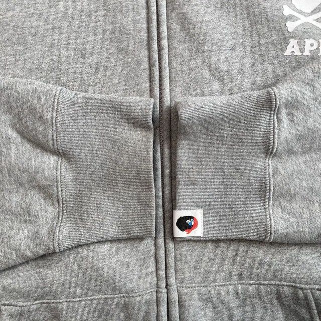 Bape ☠️Pirate Store☠️ BAPE SKULL BONE College Logo Zip Hoodie APE Size US XL / EU 56 / 4 - 7 Thumbnail