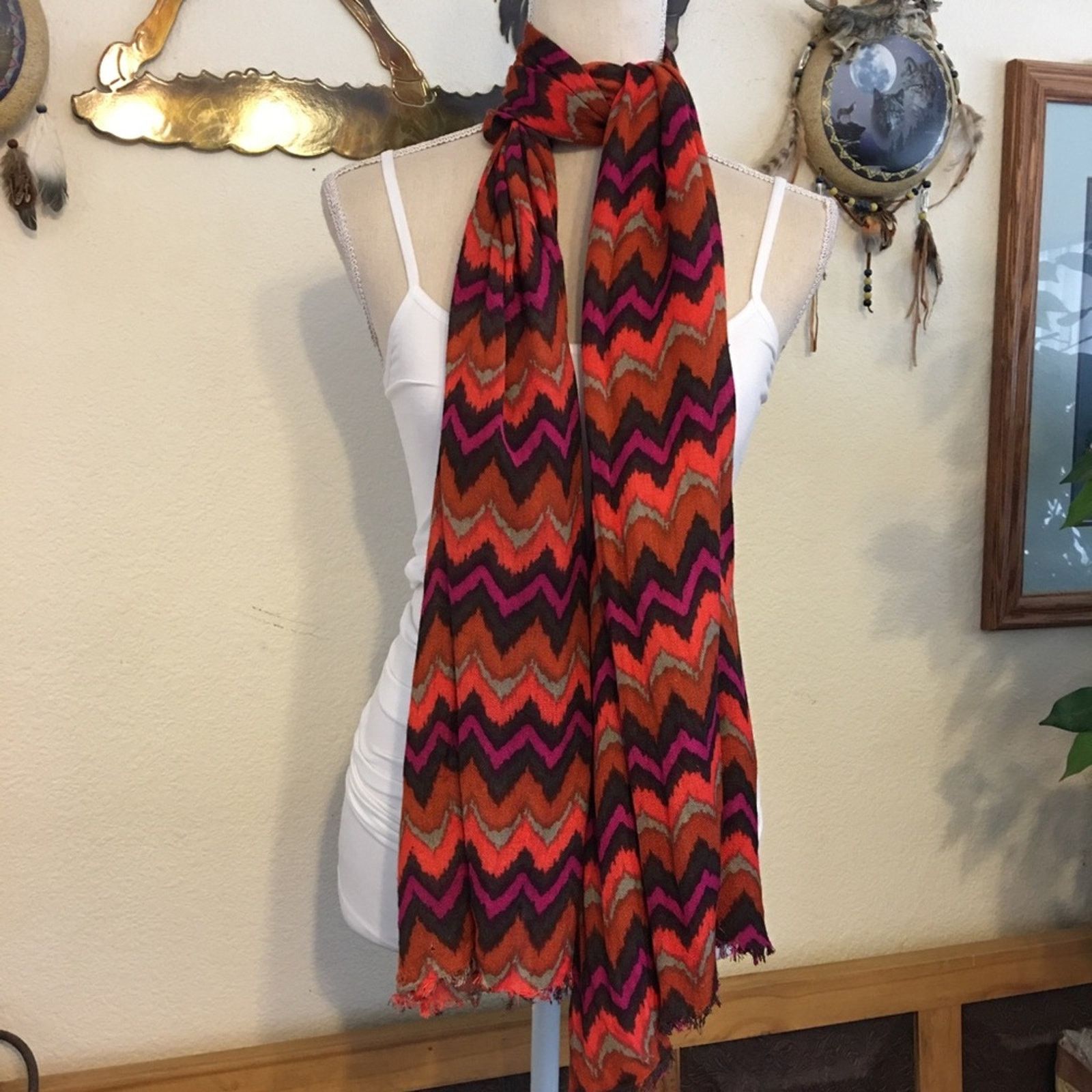 Other Curations by Stefanie Greenfield colorful scarf Size ONE SIZE - 2 Thumbnail